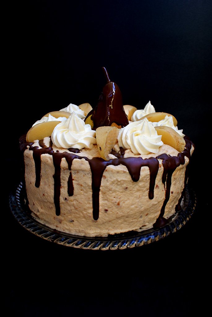 Tort „Adela” cu crema de gutui, nuci, pere si ciocolata